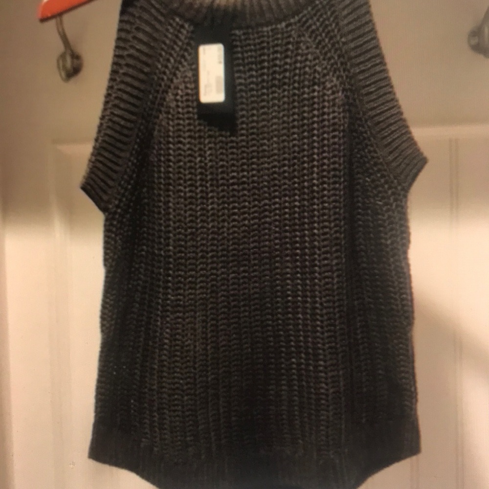 Brown sweater tank top gab and kate